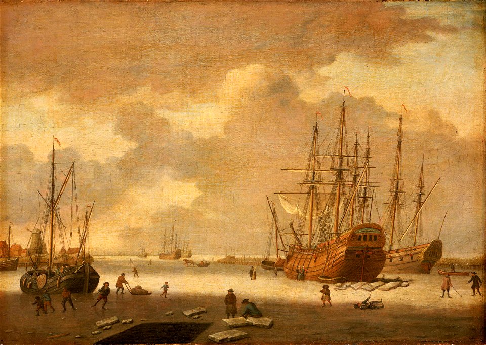 A Dutch Whaler and Other Vessels in the Ice RMG BHC1016