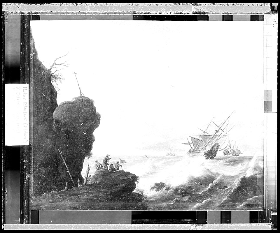 A Dutch Ship in a Breeze off a Rocky Coast RMG 0819-1