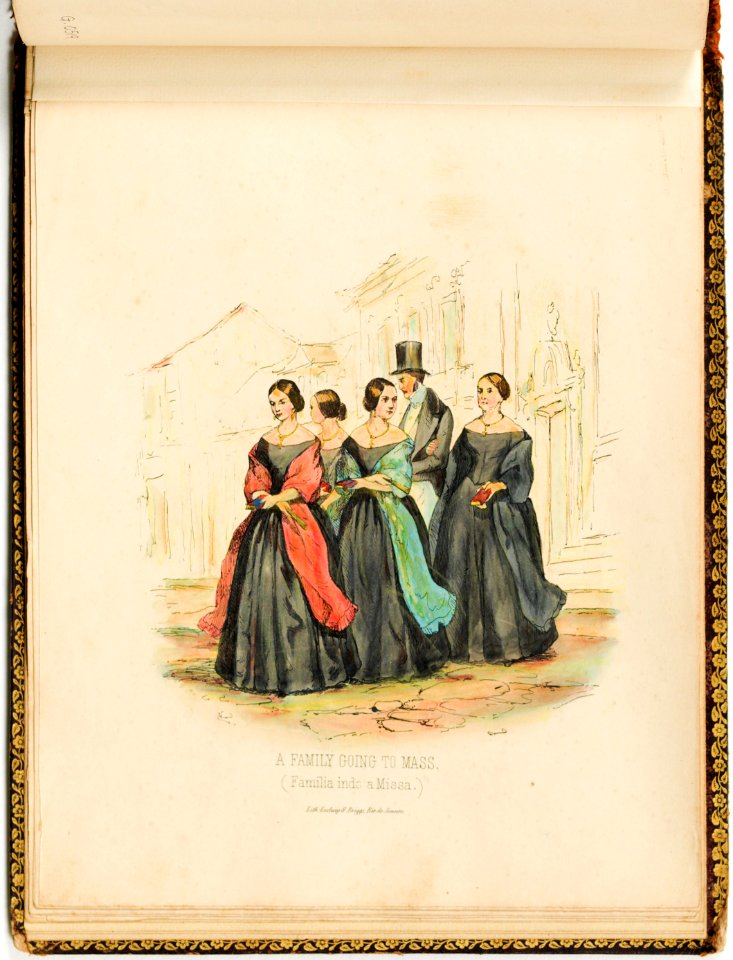 A Family Going to Mass, da Coleção Brasiliana Iconográfica