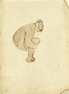 A Figure Squatting by Theo van Doesburg Centraal Museum AB4397