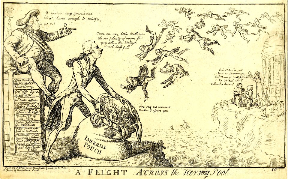 A flight across the herring pool. (BM 1865,1111.2017)