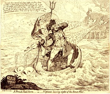 A French hail storm,- or- Neptune loosing sight of the Brest fleet- (BM 1851,0901.671)