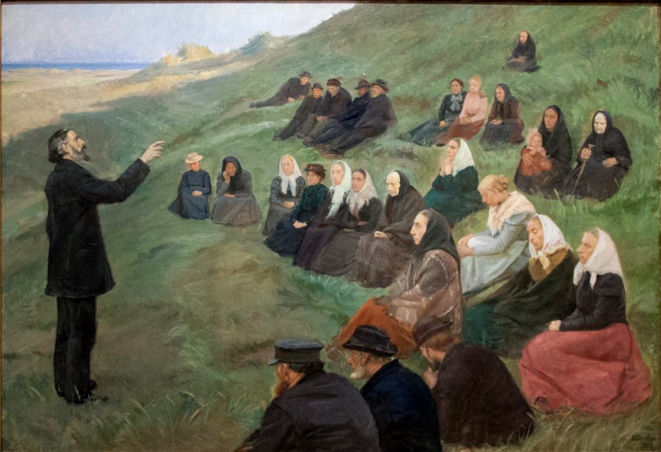 A field sermon, by Anna Ancher, 1903