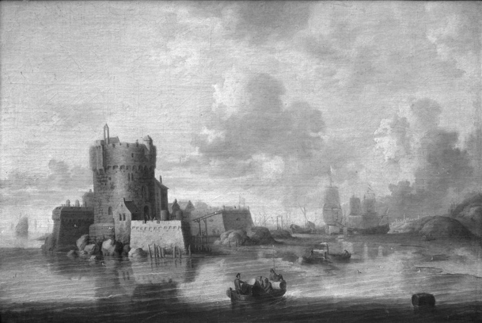A Fortified Harbour (Peter van den Velde) - Nationalmuseum - 17673