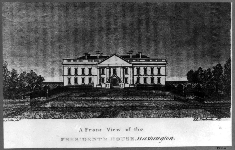 A front view of the president's house LCCN2003688054
