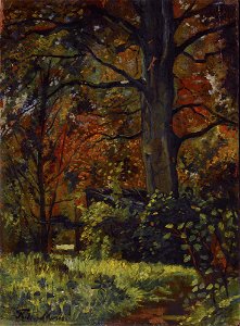 A forest in autumn, by Frits Maris