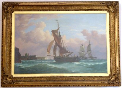 A fishing smack running into Newhaven RMG RP6488