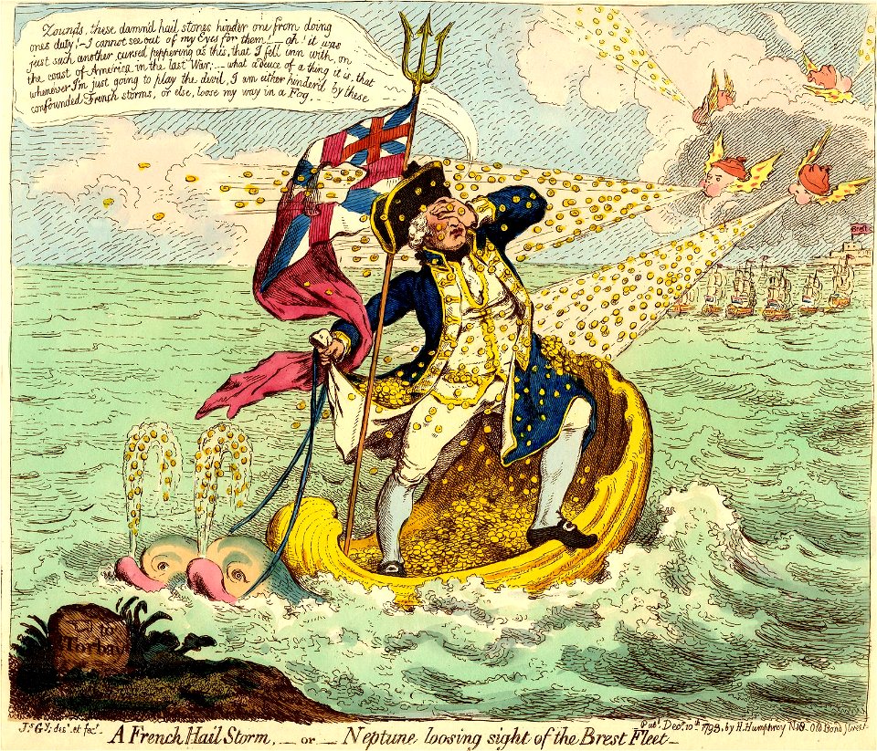A French hail storm,-or-Neptune loosing sight of the Brest fleet- (BM 1868,0808.6318)