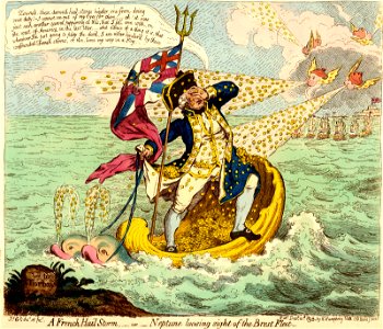 A French hail storm,-or-Neptune loosing sight of the Brest fleet- (BM 1868,0808.6318)