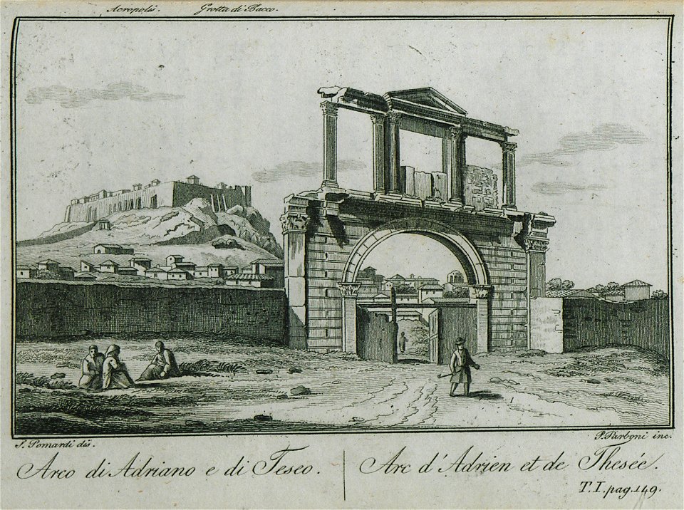 Arco di Adriano e di Teseo - Pomardi Simone - 1820