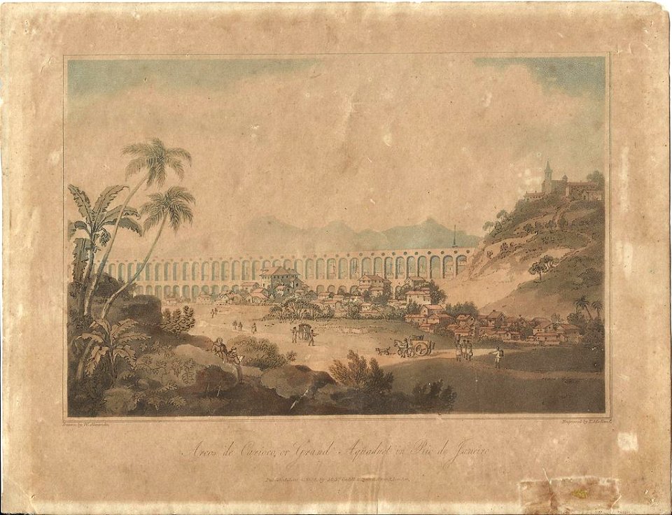 Arcos de Carioco, or Grand Aquaduct in Rio de Janeiro (MHCRJ)