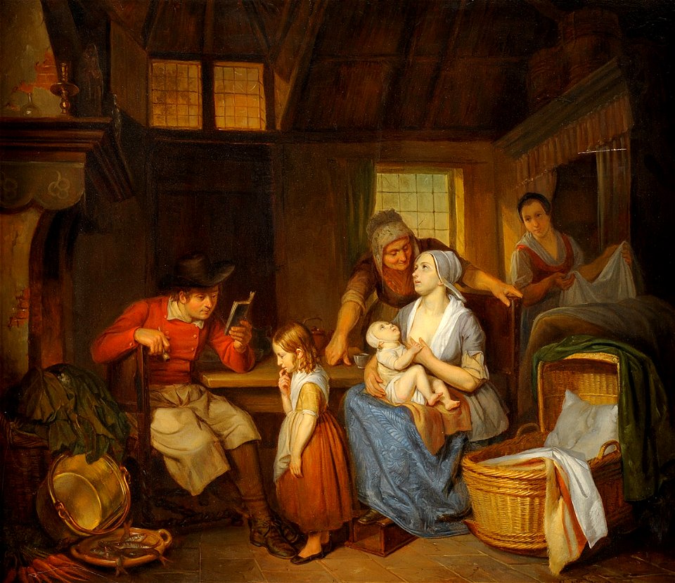 Aren Bakker Eine glückliche Familie 1840