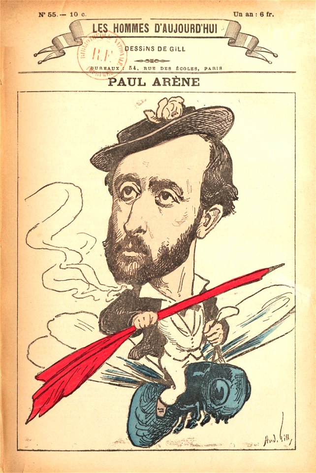 Paul Arène par Gill