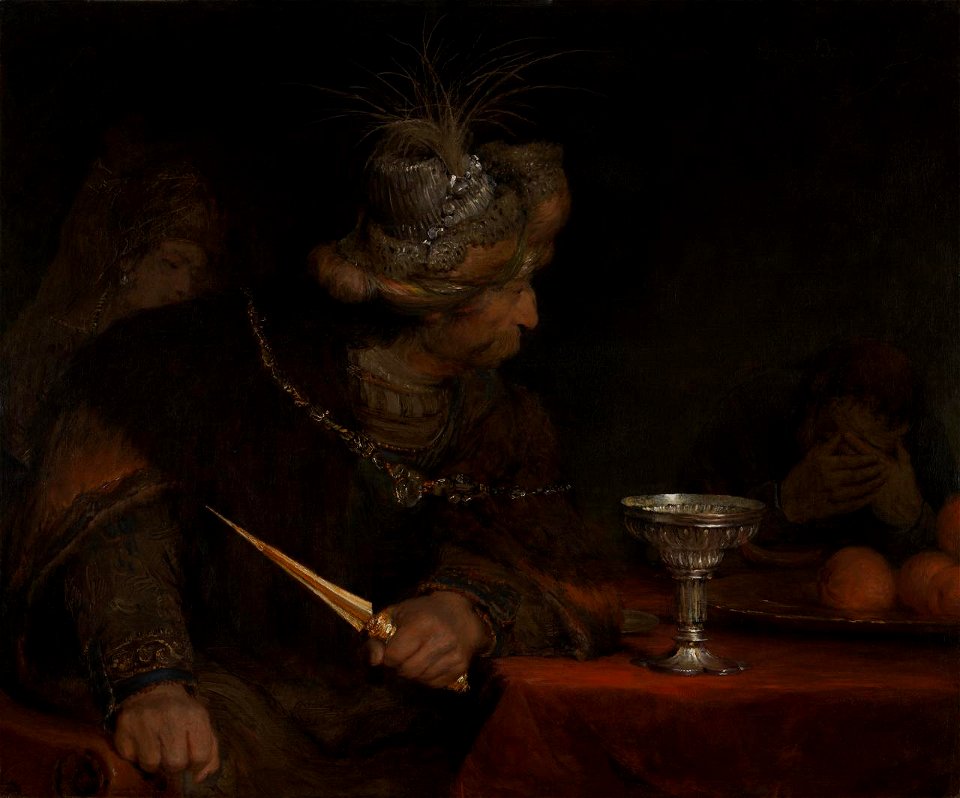 Arent de Gelder - King Ahasuerus condemning Haman Fd104762