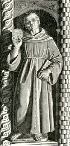 Arezzo San Bennardino statuetta in terracotta