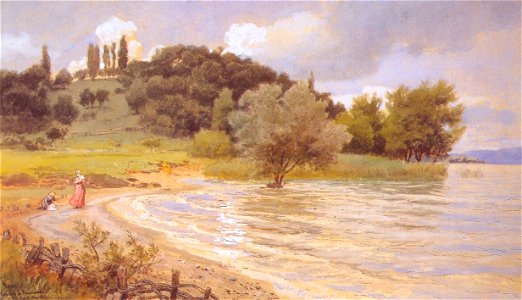 Arenenberg ved Ermatingen, Bodensee by Hans Gude 1879