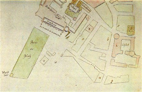 Area by riga castle before 1783