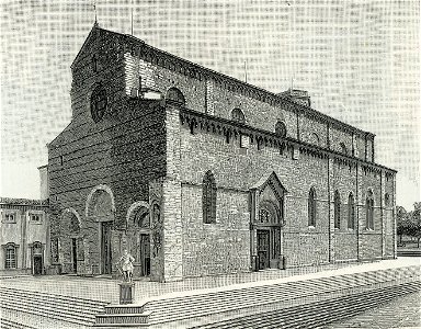 Arezzo La Cattedrale xilografia