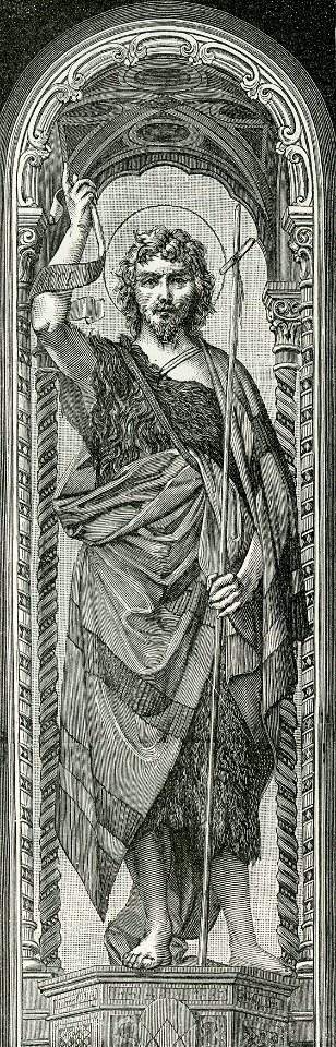 Arezzo San Giovanni Battista vetriata di Moretti