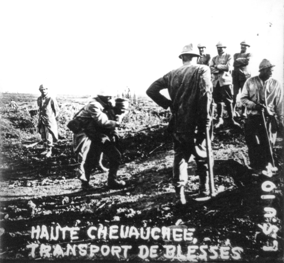 Argonne - Transport de Blessés
