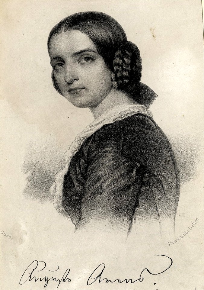 Porträt Auguste Arens c1850 ubs G 1390 I