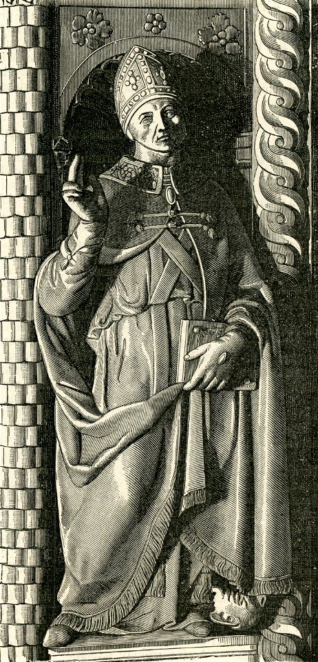 Arezzo Sant’Agostino statuetta in terracotta