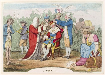 Argus by James Gillray. Free illustration for personal and commercial use.