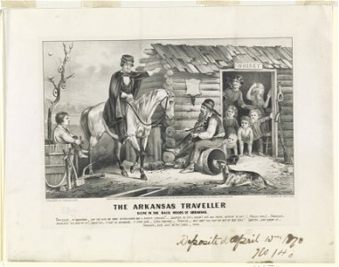 Arkansas Traveller- scene in the back woods of Arkansas LCCN90708789