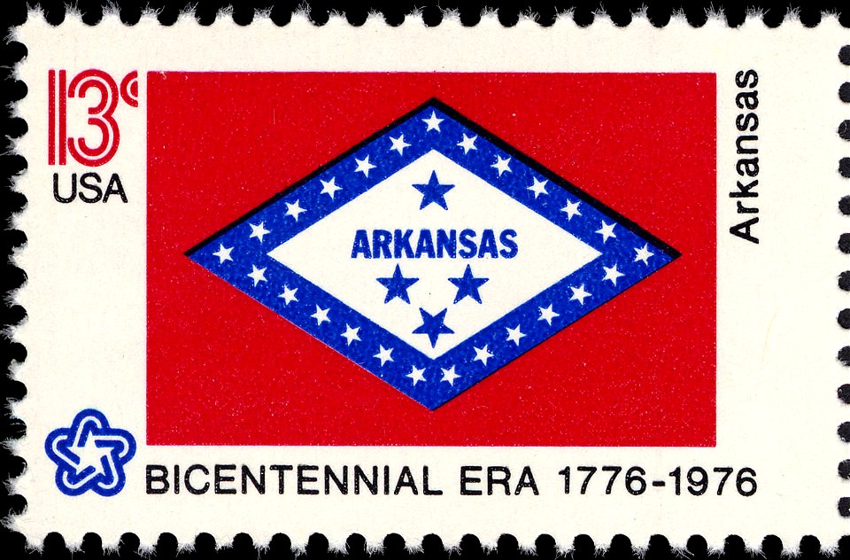 Arkansas Bicentennial 13c 1976 issue