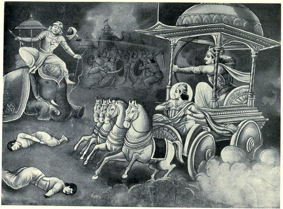 Arjuna kills Bhagaddatta