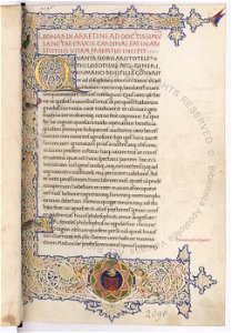 Aristoteles opera - BAV Vat.Lat.2096 f1