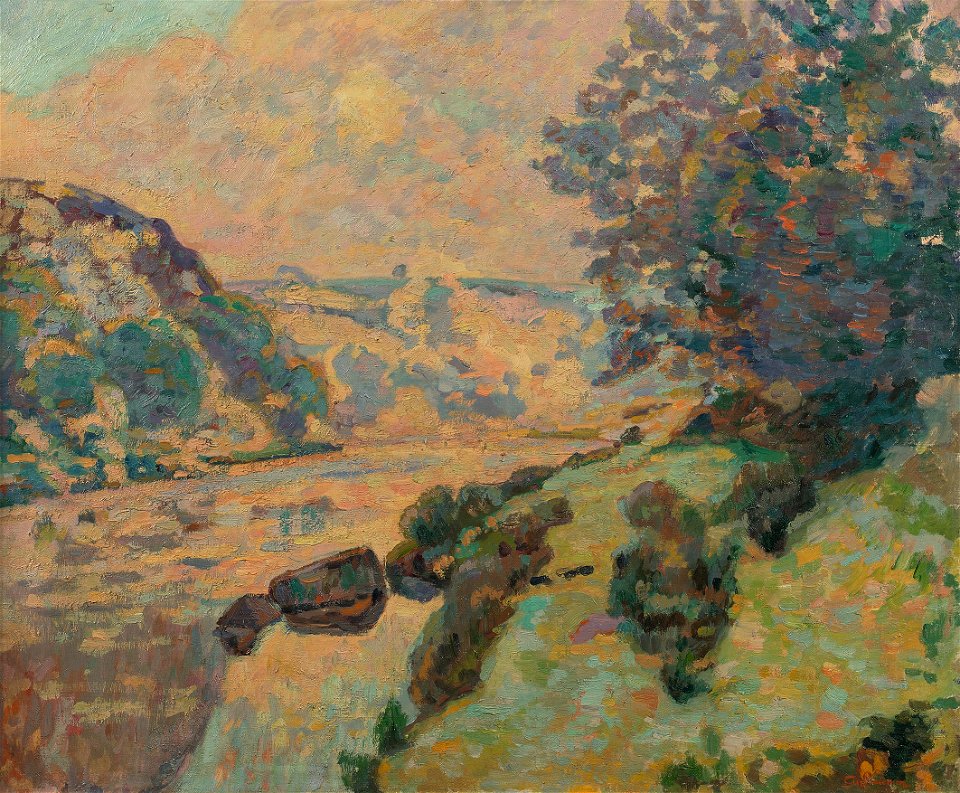 Armand Guillaumin - Paysage de la Creuse, brouillard vers Crozant - Circa 1910 - 001