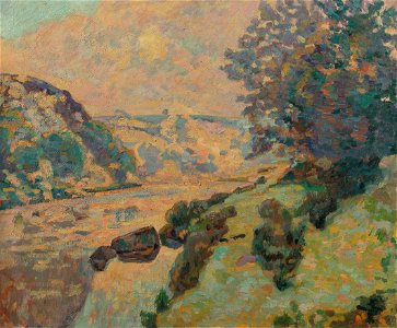 Armand Guillaumin - Paysage de la Creuse, brouillard vers Crozant - Circa 1910 - 001