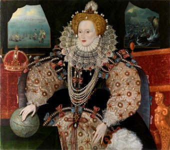 Armada Portrait Elizabeth I Queens House. Free illustration for personal and commercial use.