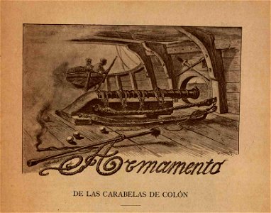 Armamento de las carabelas de Colón. Free illustration for personal and commercial use.