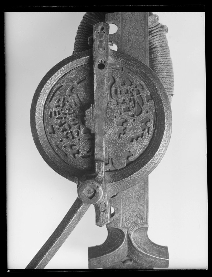 Armborstvinda, daterad 1579, tillverkad för kurfurstehovet i Sachsen - Livrustkammaren - 10985