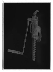 Armborstvinda, daterad 1579, tillverkad för kurfurstehovet i Sachsen - Livrustkammaren - 69730-negative