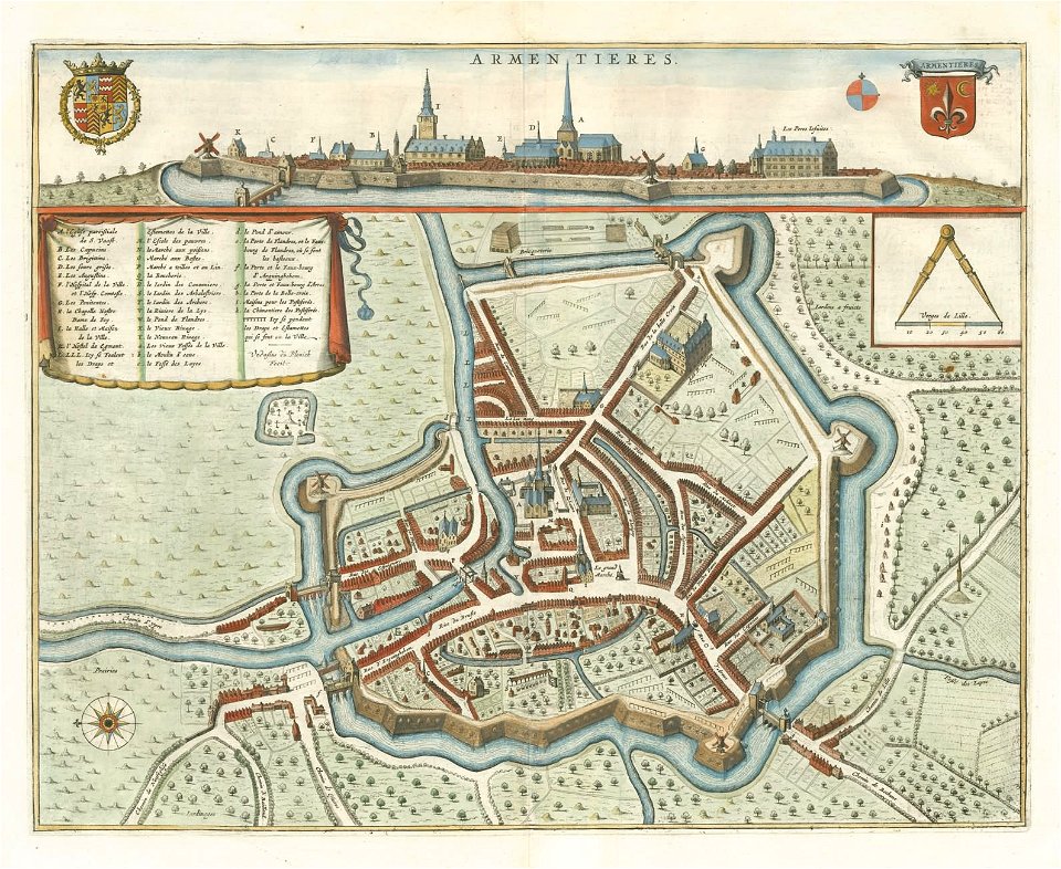 Armentieres 1649 Blaeu
