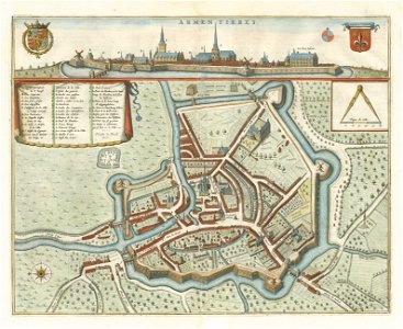 Armentieres 1649 Blaeu