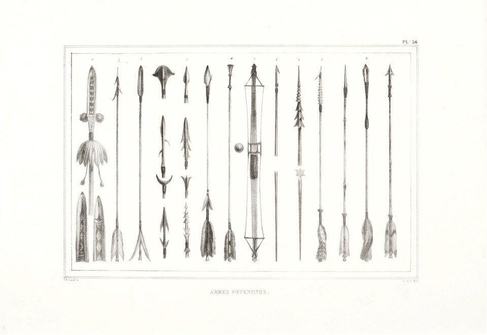 Armes offensives (4), da Coleção Brasiliana Iconográfica