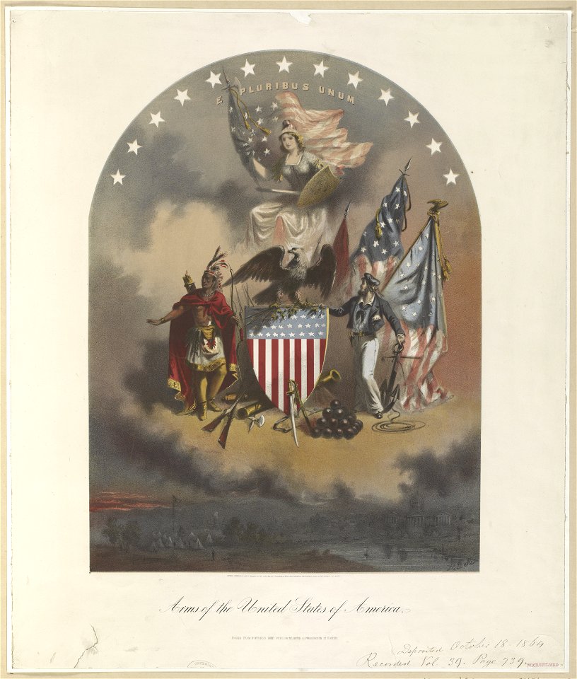 Arms of the United States of America - J.E. Baker (Joseph E. Baker). LCCN2003689295