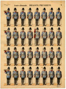 Armée allemande. Dragons prussiens