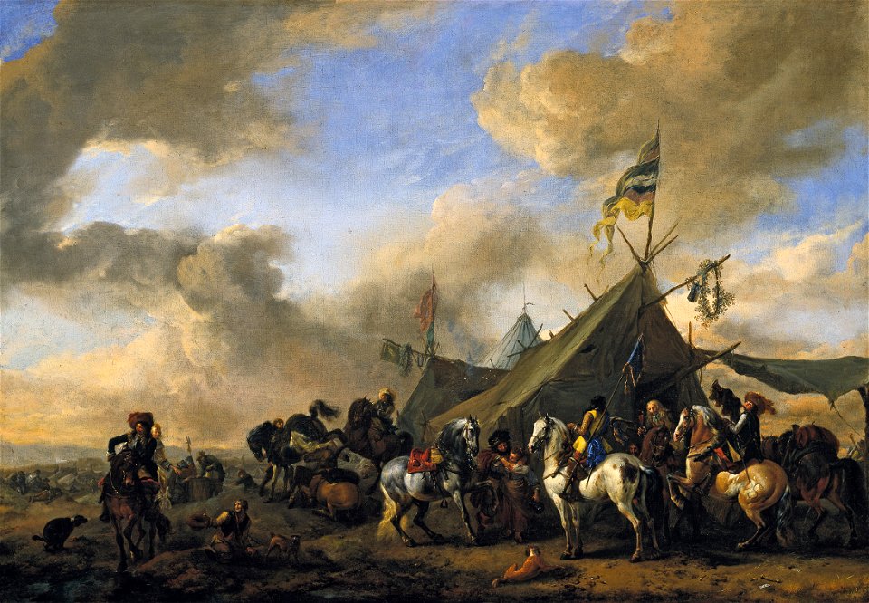 Army Camp by Philips Wouwerman Mauritshuis 220