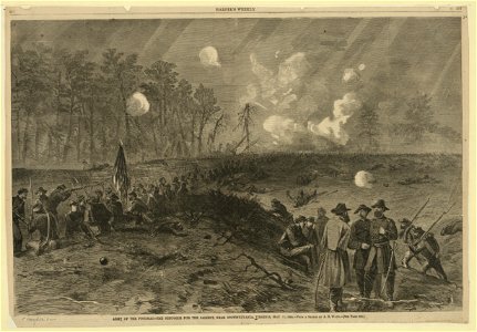 Army of the Potomac-The Struggle for the Salient, near Spottsylvania(sic), Virginia. May 12, 1864. LCCN2004660699