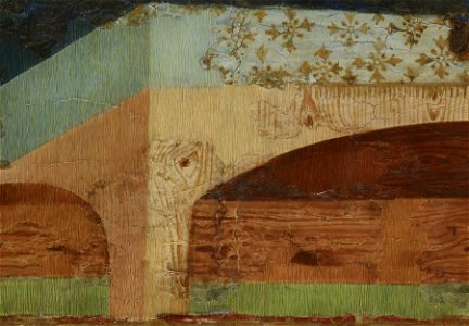 Arnau Bassa - Triptych with Madonna and Child with the Crucifixion and the Annunciation - Walters 37468 - A T Detail N