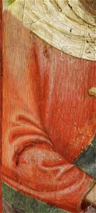 Arnau Bassa - Triptych with Madonna and Child with the Crucifixion and the Annunciation - Walters 37468 - A T Right Detail Q