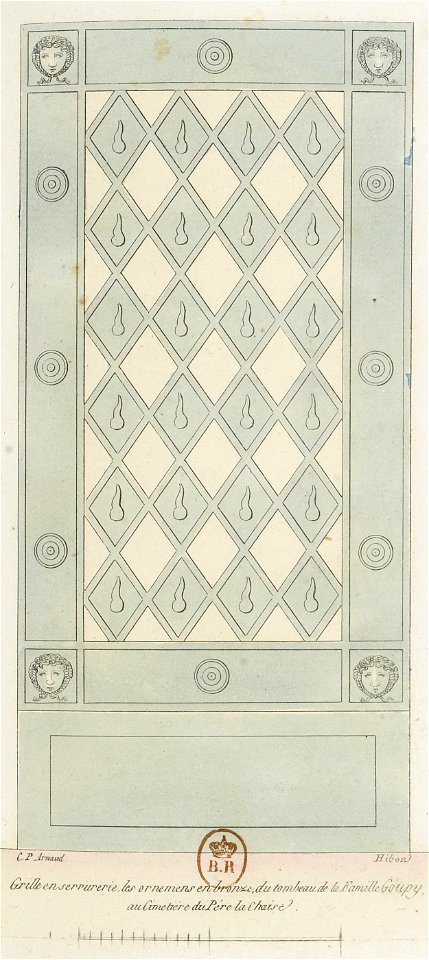 Arnaud - Cimetière du P. Lachaise - recueil de 18 portes et grilles - Planche 09