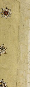 Arnau Bassa - Triptych with Madonna and Child with the Crucifixion and the Annunciation - Walters 37468 - A T Detail K