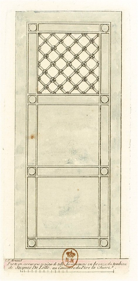 Arnaud - Cimetière du P. Lachaise - recueil de 18 portes et grilles - Planche 02