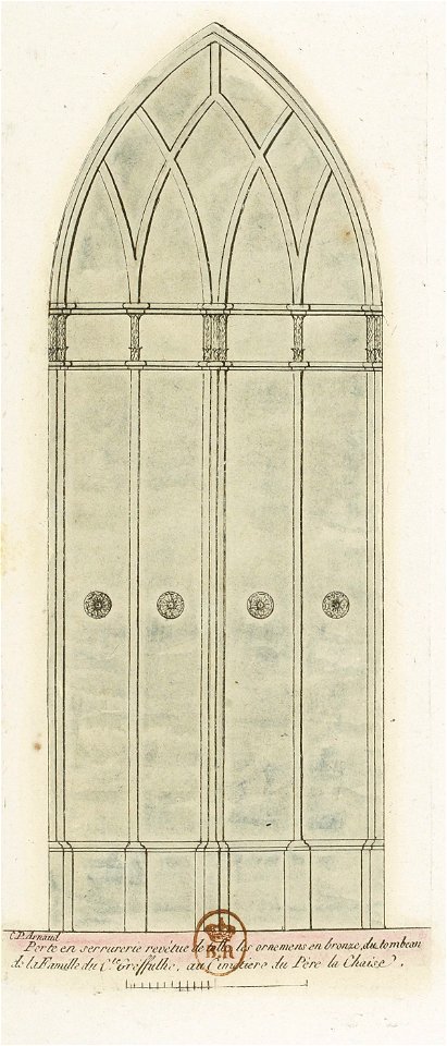 Arnaud - Cimetière du P. Lachaise - recueil de 18 portes et grilles - Planche 08